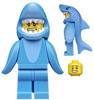 Минифигурка LEGO Shark Suit Guy Series 15 col240